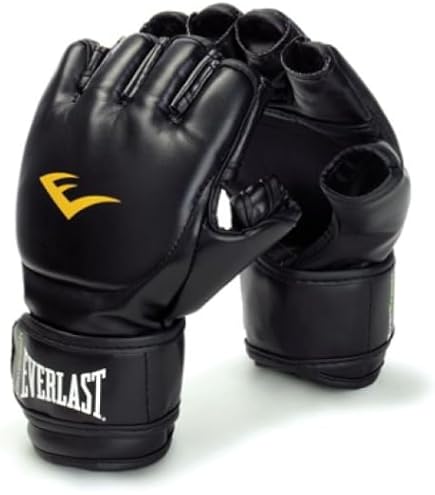 Amazon.com : Everlast Core EverStrike MMA Training Gloves, Black